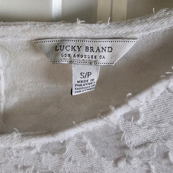 Lucky Brand white flowy top - Picture 2 of 8